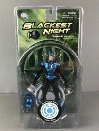 Flash Blue Lantern Dc Direct Action Figure Blackest Night Series 6