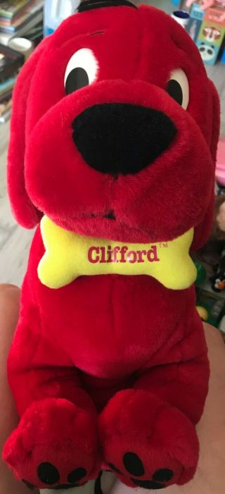 Vintage 2000 Clifford The Big Red Dog Large Laying Stuffed Plush Animal Toy 26 "