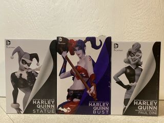 Harley Quinn Limited Edition Statues Batman Black & White Dc Comics / Must Read