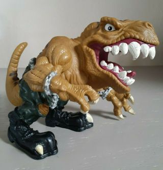 1996 Mattel Street Sharks T - Rex T - Bone Action Figure Extreme Dinosaurs