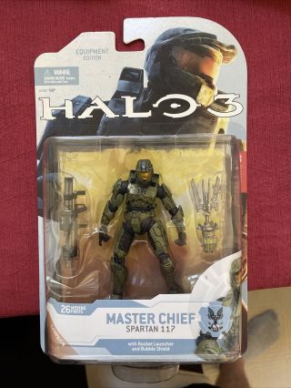 Halo 3 Action Figure 6 " : Master Chief Spartan 117 With Rocket Launcher & Shield