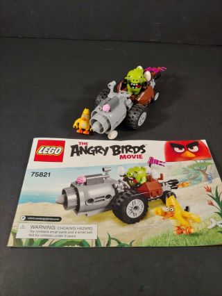 Angry Birds Movie Piece Lego Complete Set 75821 Vehicle Chuck & Piggy Assembled