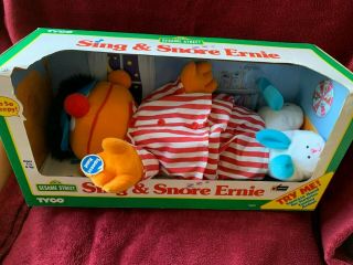 Vintage Tyco 1996 Sing And Snore Ernie Sesame Street Collector Item
