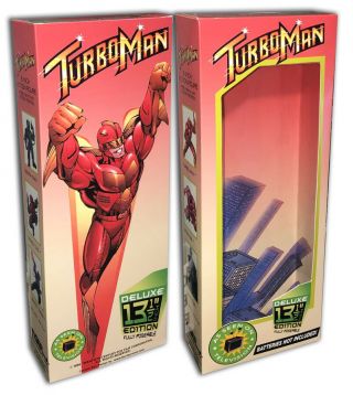 Turbo Man Box For 13 And 1/2 " Action Figure (box Only)