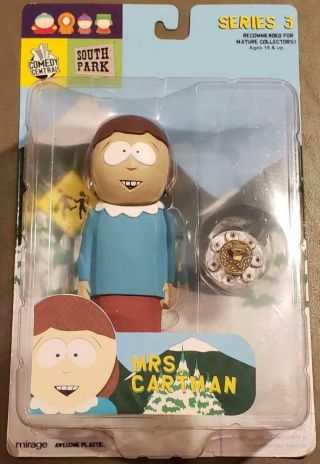 Mirage 2004 Comedy Central South Park Series 3 Rare Mrs.  Cartman Action Figure