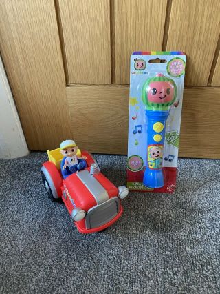 Cocomelon Musical Tractor & Microphone Toy Bundle Baby