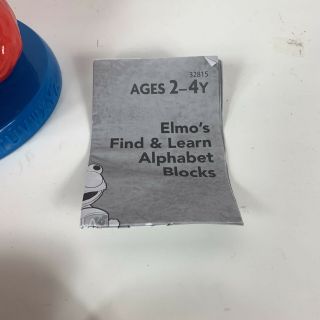 Sesame Street Elmo Find and Learn Alphabet Blocks - Hasbro,  COMPLETE SET 3