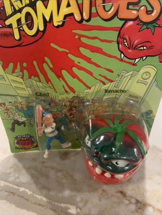 10189 Nfrc Vintage Mattel Attack Of The Killer Tomatoes Chad & Tomacho Figures