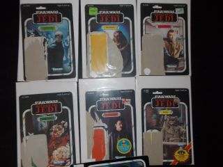 Vtg 1977 1983 1984 Kenner Star Wars Jedi Knight Luke Skywalker Anakin Ofer Cards