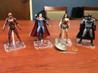 Dc Multiverse Justice League Movie Superman Wonder Woman Batman Flash Complete