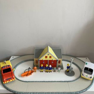 Fireman Sam Toy Bundle,  Fire Station,  Vehicles,  Norman,  Helen Flood,  Van,  Chief