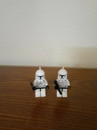 Lego Star Wars Minifigures 2 Clone Troopers From 8014 Set