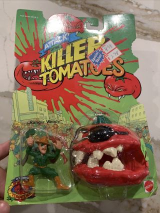 1991 Attack Of The Killer Tomatoes Ranger Woody/zoltan Nic By Mattel