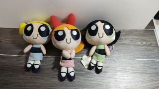The Powerpuff Girls - Vintage Blossom Bubbles Buttercup 9 " Plush By Applause