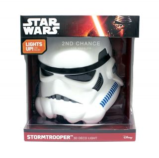 Disney Star Wars Stormtrooper Helmet 3d Deco Wall Light