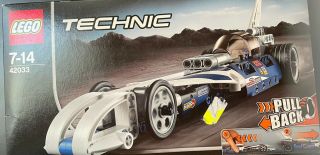 Lego Technic Pull Back Car (used/sealed In Clear Poly Bid W/box And Inst)