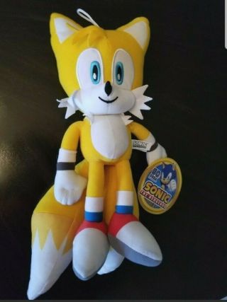 Tails Sonic The Hedgehog Yellow Stuffed Plush Toy 12 Inch Official Licensed Toy