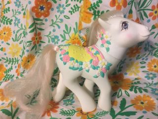 My Little Pony 1989 G1 Flower Bouquet Carousel Great Shape Mlp