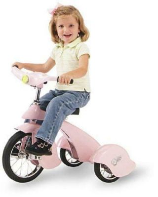 Morgan Cycle Pink Pegasus Retro Style Steel Tricycle With Light