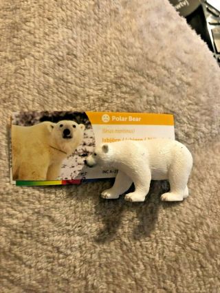 Yowie Collectible Toy Polar Bear Includes Informational Paper No Chocolate