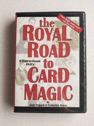 The Royal Road To Card Magic 6 Dvds,  Houdini Magic,  Jean Hugard Frederick Braue