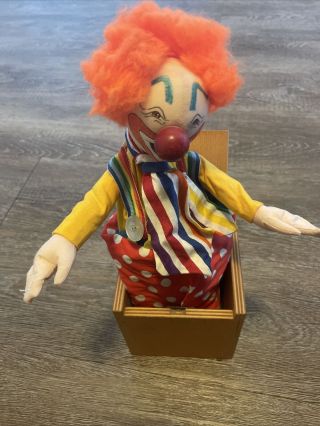 Vintage Jax Of Maine Clown Jack In The Box Jake Cool Signed