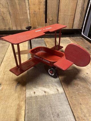 Handmade Radio Flyer Wagon Bi Plane Miniature Model Mini Airplane 2