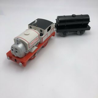 103 Motorized Stanley And Black Oil Set Tanker Train Thomas Trackmaster Mattel