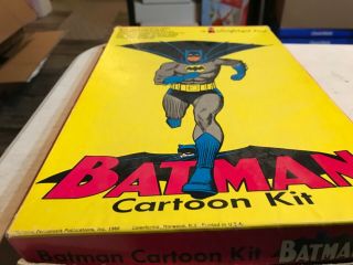 Vintage 1966 Colorforms Batman Cartoon Kit 401 W/ Box Nearly Complete