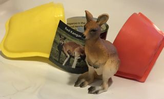 Yowie Collectible Toy Red Kangaroo With Paper & Plastic Container
