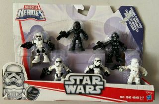 Star Wars Galactic Heroes Figures Imperial Forces Pack 6 Troopers Playskool