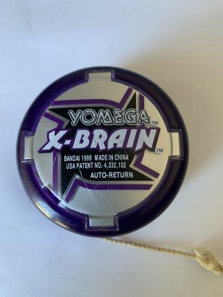 Yomega Yo - Yo X - Brain Auto Return Vintage 1999 Purple