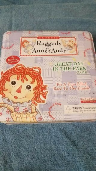 Raggedy Ann & Andy Great Day In The Park Classic Game 2001 Pressman Toy