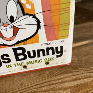Vintage 1962 Matty Mattel Toymakers - Bugs Bunny in the Music Box Warner Bros. 3