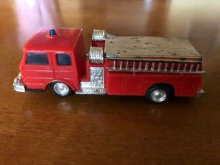 Vintage Toy Lucky Fire Truck Plastic Friction No.  195