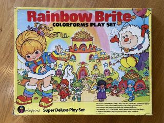 Vintage Rainbow Brite Colorforms Deluxe Play Set 1983