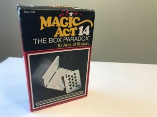 Vintage Magic Trick - The Box Paradox - Magic Act 14 By Reiss,  Style 914