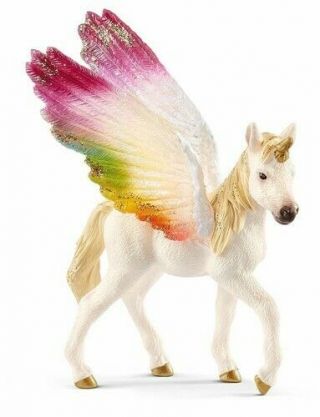 Schleich Winged Rainbow Unicorn,  Mare [used Very Good Toy] Action Figure,  Toy