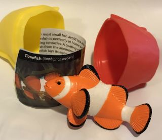 Yowie Collectible Toy Clownfish With Paper & Plastic Container