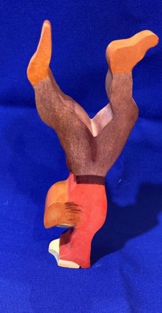 Kinderkram / Ostheimer Wooden Circus Handstand Acrobat Toy Rare With Tag