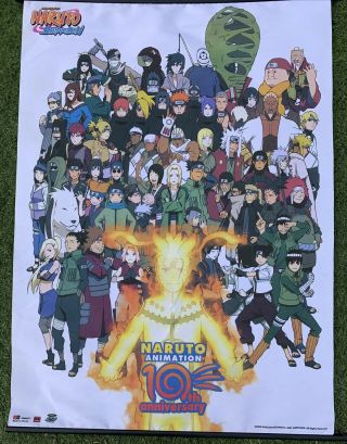 Wall Scroll - Naruto Shippuden Shone Jump Fabric Cloth Anime Licensed Ge60047