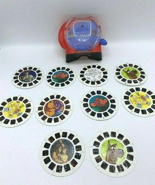 View - Master 2002 Mattel Fisher - Price Red W/ Slides Scooby Doo Toy Story Rugrats