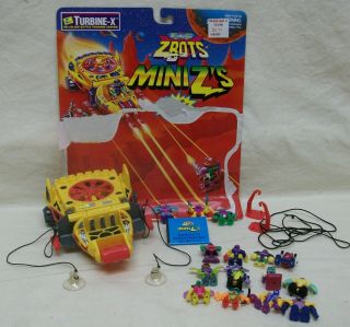 Vintage 1994 Z - Bots Micro Machines Turbine - X Training Center,  12 Bonus Mini Z 