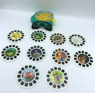 View - Master 2002 Mattel Fisher - Price Teal W/ Slides Scooby Doo Toy Story Rugrats