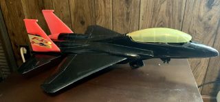 Gay Toys Brand Vintage Hard To Find Laser Force Black F - 15 Fighter Usaf 18” Jet