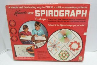 Spirograph 1967 Drawing Toy No.  401 Vintage Set W/ Box & Parts Kenner