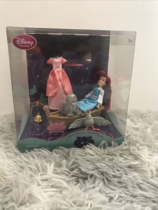 Disney Store Exclusive The Little Mermaid Ariel Mini Princess Doll Playset Rare