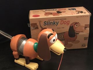 Slinky Dog Collector Edition Pull Toy By James Industries W/certificate Of Auth.