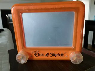 Vintage Etch A Sketch Travel Size Of The Ohio Company 6 1/4 × 5 1/2