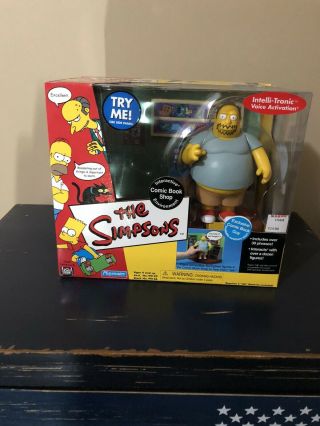 The Simpsons Comic Book Shop Environment W/ Exclusive Comic Book Guy